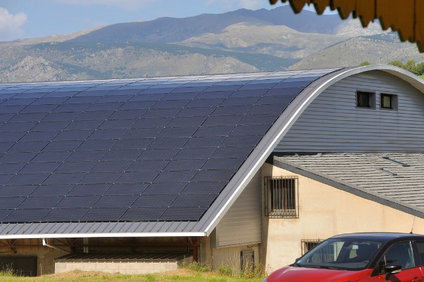 panneau solaire sur toiture
